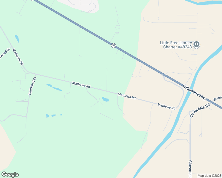 map of restaurants, bars, coffee shops, grocery stores, and more near 34817 Mathews Road in Eugene