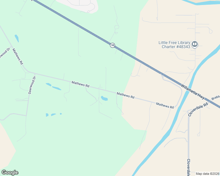 map of restaurants, bars, coffee shops, grocery stores, and more near 34817 Mathews Road in Eugene