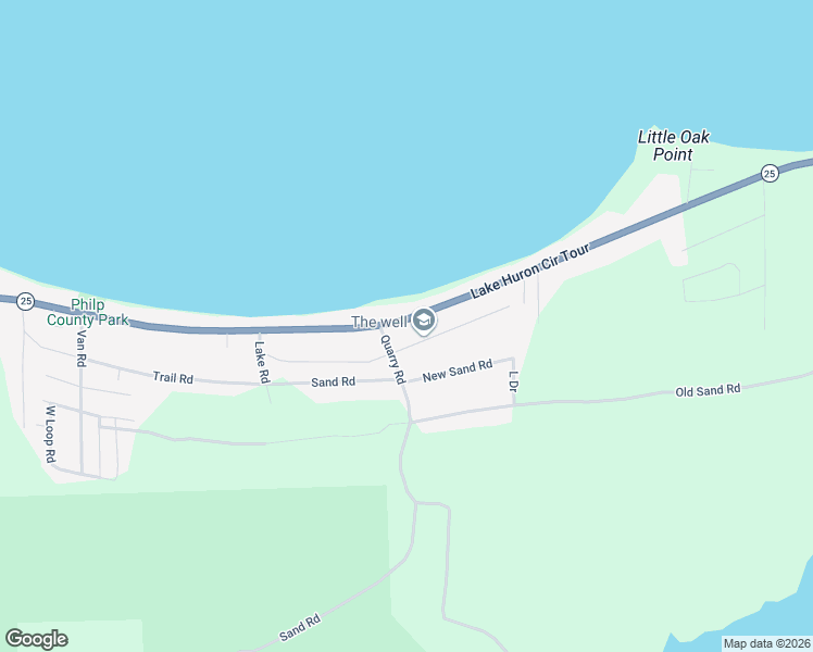 map of restaurants, bars, coffee shops, grocery stores, and more near 4379 Port Austin Road in Caseville