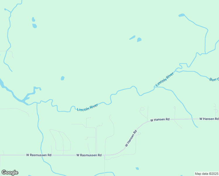map of restaurants, bars, coffee shops, grocery stores, and more near West Hansen Road in Ludington