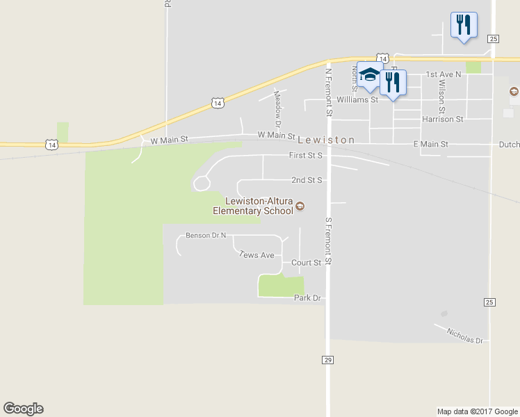 map of restaurants, bars, coffee shops, grocery stores, and more near 240 Country Club Drive in Lewiston