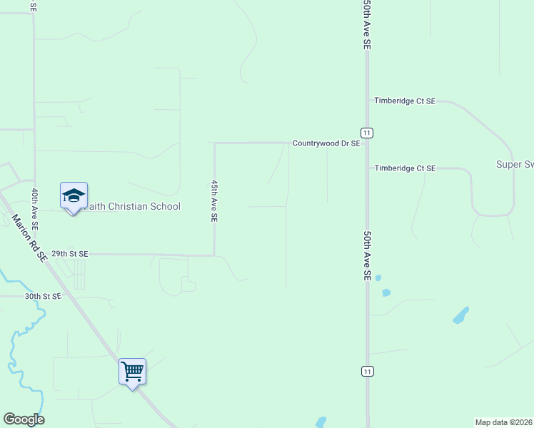 map of restaurants, bars, coffee shops, grocery stores, and more near 4626 Twilight Street Southeast in Rochester