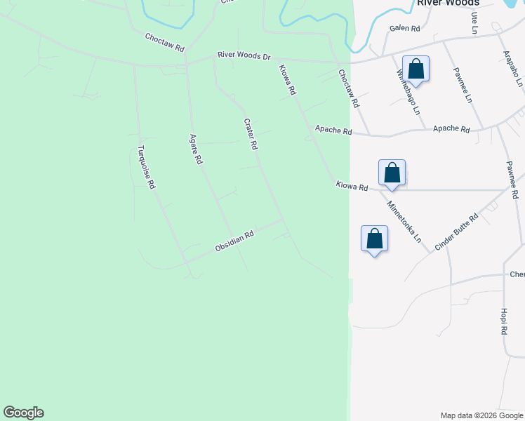 map of restaurants, bars, coffee shops, grocery stores, and more near 19096 Obsidian Road in Bend