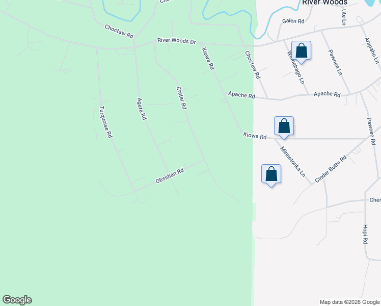 map of restaurants, bars, coffee shops, grocery stores, and more near 19096 Obsidian Road in Bend