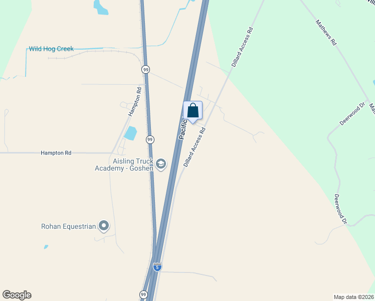 map of restaurants, bars, coffee shops, grocery stores, and more near 85388 Dillard Access Road in Eugene