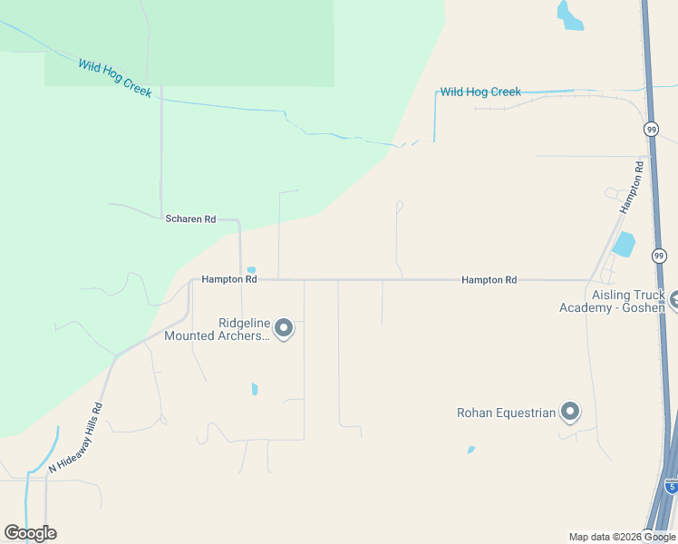 map of restaurants, bars, coffee shops, grocery stores, and more near 33520-33576 Hampton Road in Eugene