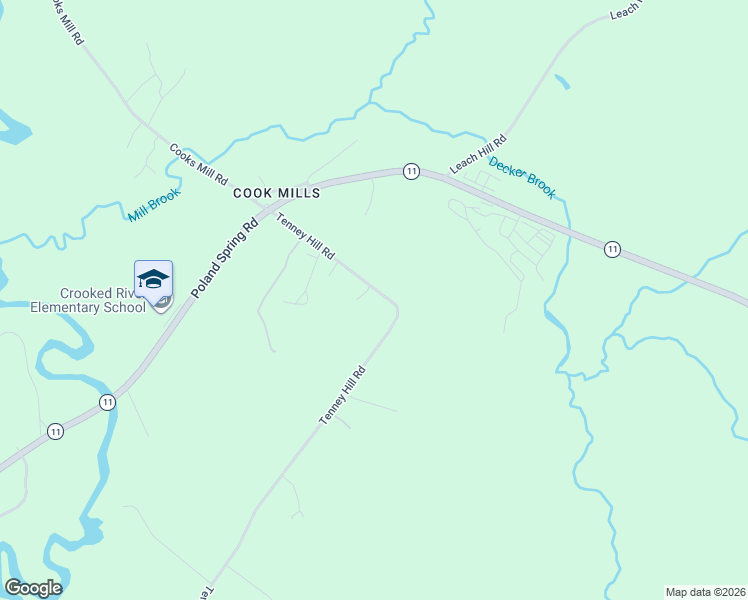 map of restaurants, bars, coffee shops, grocery stores, and more near 54 Tenney Hill Road in Casco