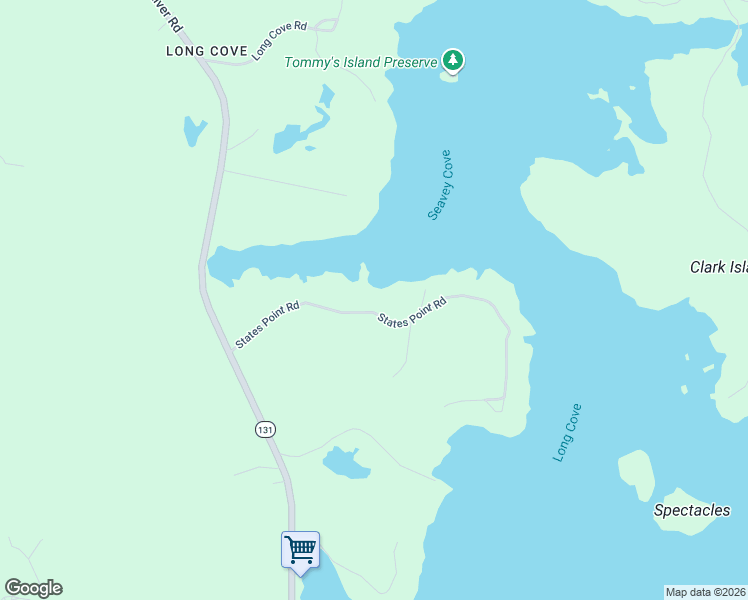 map of restaurants, bars, coffee shops, grocery stores, and more near 75 States Point Road in Saint George