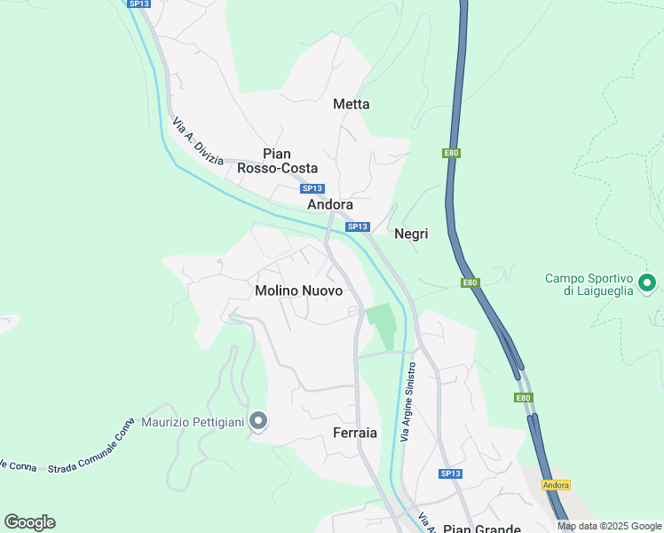 map of restaurants, bars, coffee shops, grocery stores, and more near 37A Via Giovanni Molineri in Molino Nuovo
