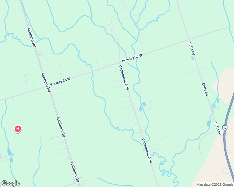 map of restaurants, bars, coffee shops, grocery stores, and more near 7800 Cedarbrook Trail in Whitby