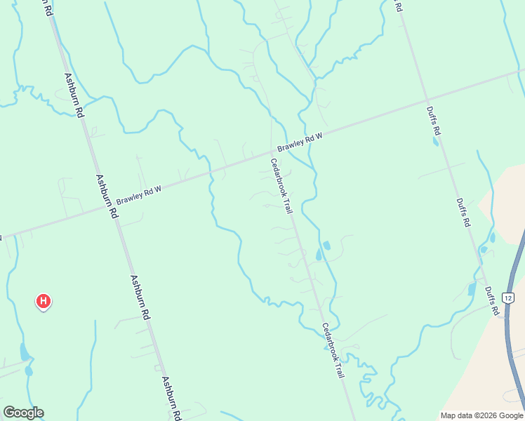 map of restaurants, bars, coffee shops, grocery stores, and more near 7800 Cedarbrook Trail in Whitby