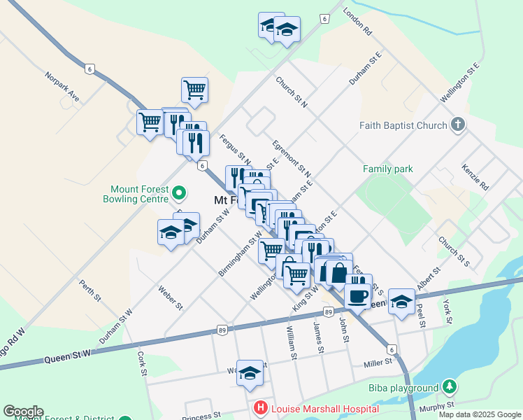 236 Main Street North, Mount Forest ON Walk Score