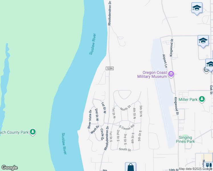 map of restaurants, bars, coffee shops, grocery stores, and more near 21 Riverview Lane in Florence