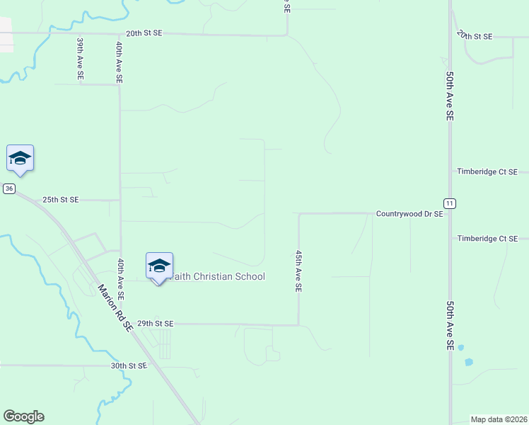 map of restaurants, bars, coffee shops, grocery stores, and more near 2599 Ridgewood Court Southeast in Rochester