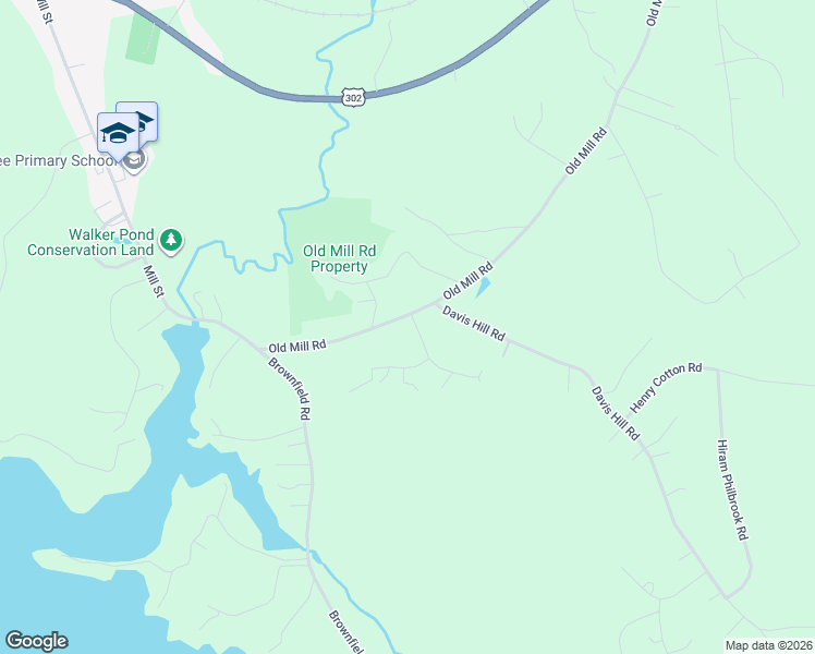 map of restaurants, bars, coffee shops, grocery stores, and more near 440 Old Mill Road in Conway