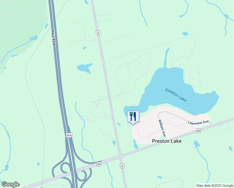 map of restaurants, bars, coffee shops, grocery stores, and more near 8 Abbotsford Road in Gormley
