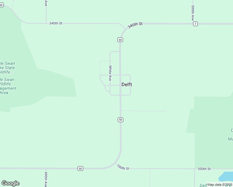 map of restaurants, bars, coffee shops, grocery stores, and more near 49554 County Road 3 in Windom