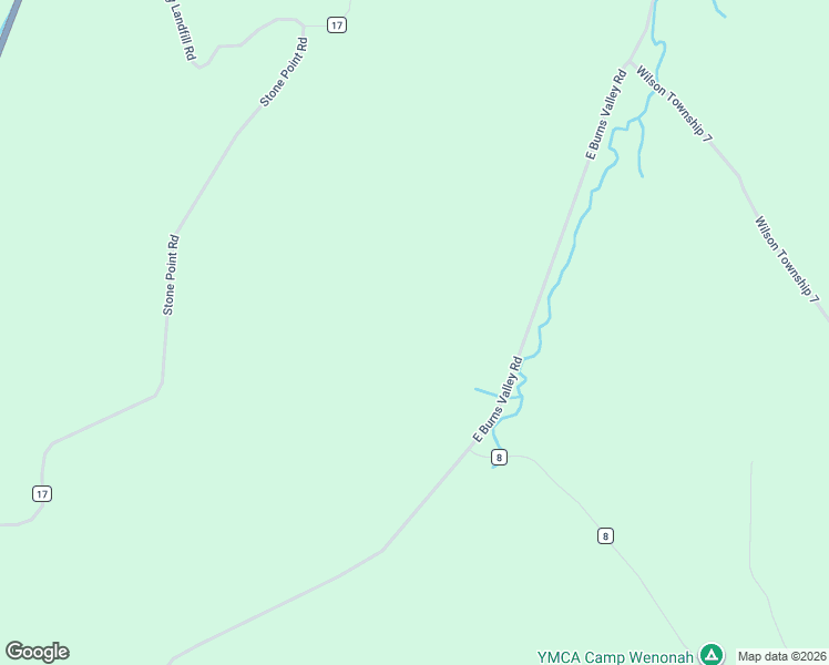 map of restaurants, bars, coffee shops, grocery stores, and more near 24333 East Burns Valley Road in Winona