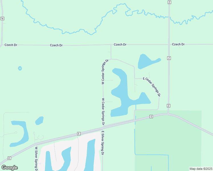map of restaurants, bars, coffee shops, grocery stores, and more near W5895 Fountain Court in Neshkoro