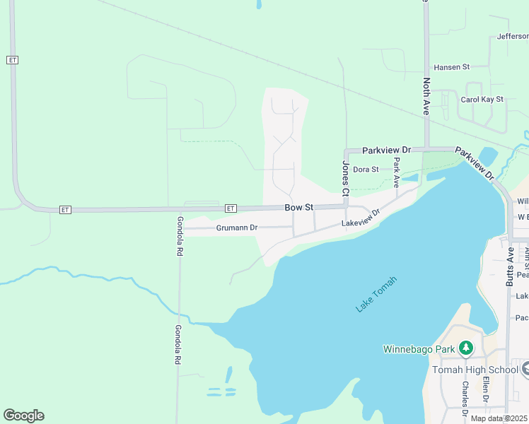 map of restaurants, bars, coffee shops, grocery stores, and more near 1724 County Highway ET in Tomah