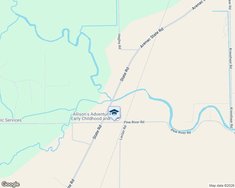 map of restaurants, bars, coffee shops, grocery stores, and more near 3330-3398 State Road in Standish