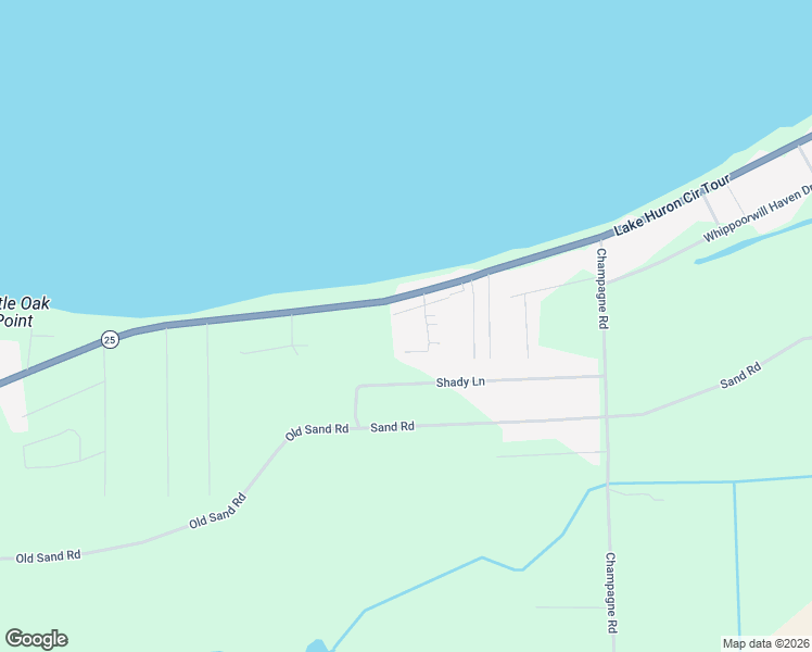 map of restaurants, bars, coffee shops, grocery stores, and more near 3891 McBride Road in Caseville