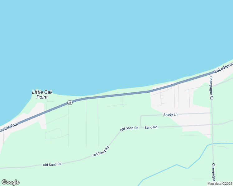 map of restaurants, bars, coffee shops, grocery stores, and more near 3957 Port Austin Road in Caseville