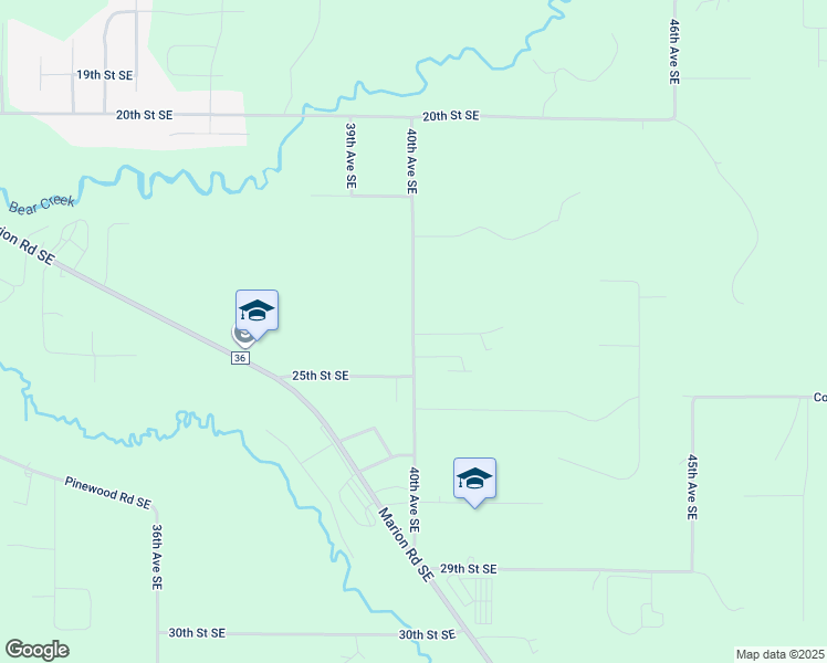 map of restaurants, bars, coffee shops, grocery stores, and more near 40th Avenue Southeast in Rochester
