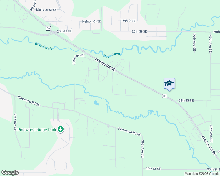 map of restaurants, bars, coffee shops, grocery stores, and more near 2409 Pearl Court Southeast in Rochester