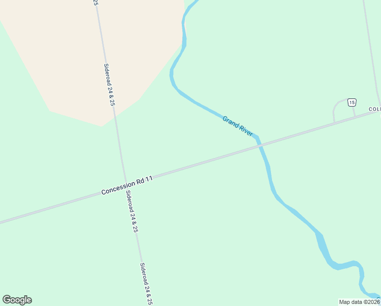 map of restaurants, bars, coffee shops, grocery stores, and more near 402047 County Road 15 in Grand Valley