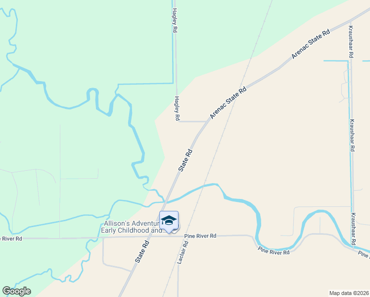 map of restaurants, bars, coffee shops, grocery stores, and more near 3330 State Road in Standish