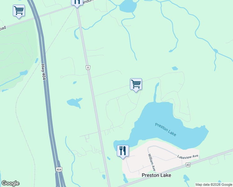map of restaurants, bars, coffee shops, grocery stores, and more near 38 Stonegate Street in Gormley