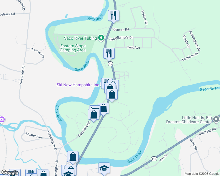 map of restaurants, bars, coffee shops, grocery stores, and more near in 