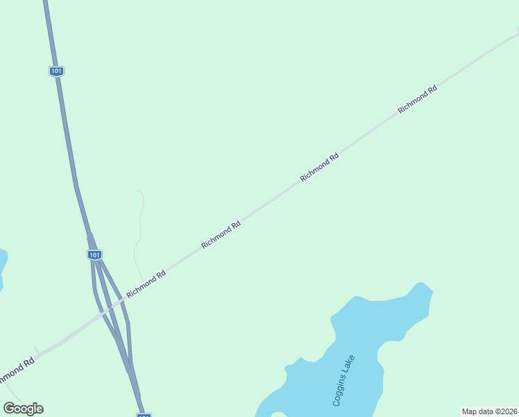 map of restaurants, bars, coffee shops, grocery stores, and more near Richmond Road in Yarmouth County