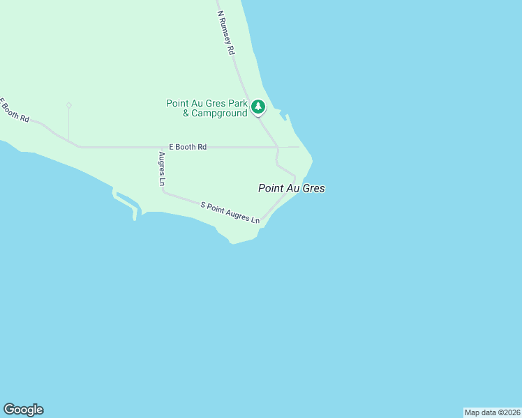 map of restaurants, bars, coffee shops, grocery stores, and more near 3132-3366 South Point Augres Lane in Au Gres