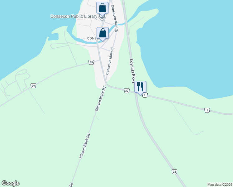 map of restaurants, bars, coffee shops, grocery stores, and more near 48 Prince Edward 29 in Prince Edward