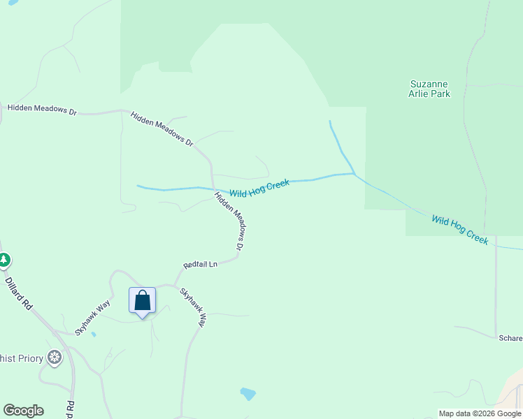 map of restaurants, bars, coffee shops, grocery stores, and more near Hidden Meadows Drive in Eugene