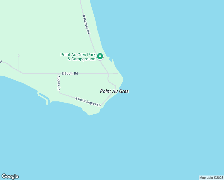 map of restaurants, bars, coffee shops, grocery stores, and more near 3314 South Point Augres Lane in Au Gres