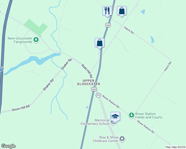 map of restaurants, bars, coffee shops, grocery stores, and more near 1006 Lewiston Road in New Gloucester