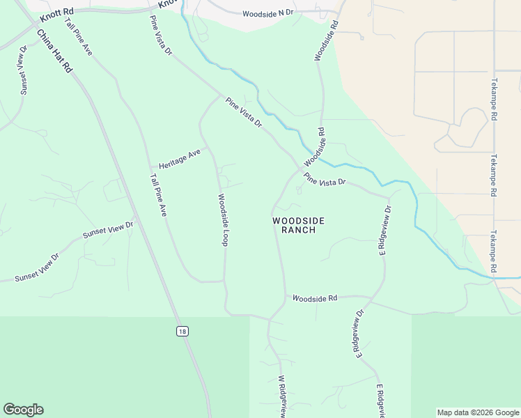 map of restaurants, bars, coffee shops, grocery stores, and more near 60325 Woodside Road in Bend