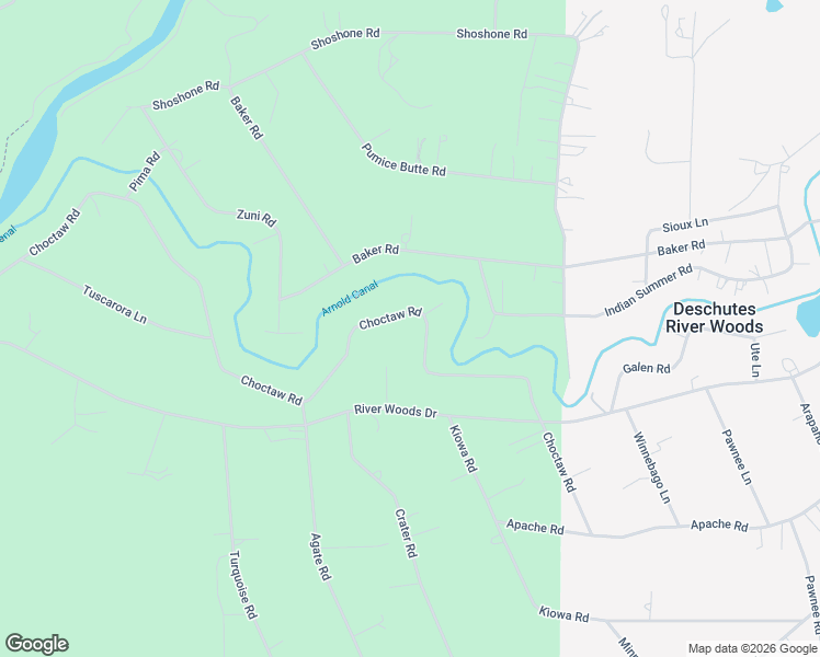 map of restaurants, bars, coffee shops, grocery stores, and more near 19115 Choctaw Road in Bend