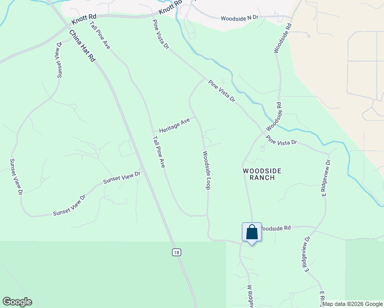 map of restaurants, bars, coffee shops, grocery stores, and more near 60377 Woodside Loop in Bend