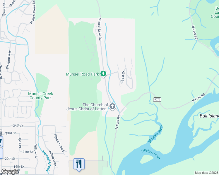 map of restaurants, bars, coffee shops, grocery stores, and more near 2964 Munsel Lake Rd in Florence