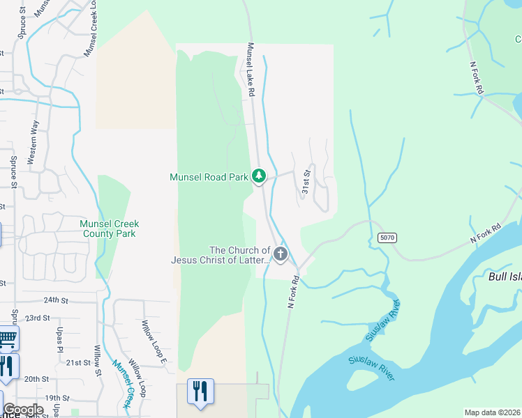map of restaurants, bars, coffee shops, grocery stores, and more near 2964 Munsel Lake Road in Florence
