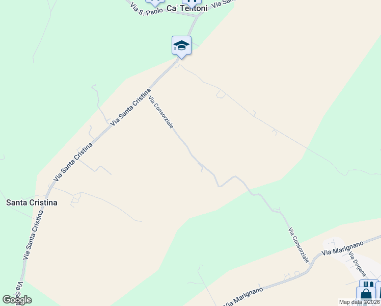 map of restaurants, bars, coffee shops, grocery stores, and more near 2 Via Consorziale in Rimini