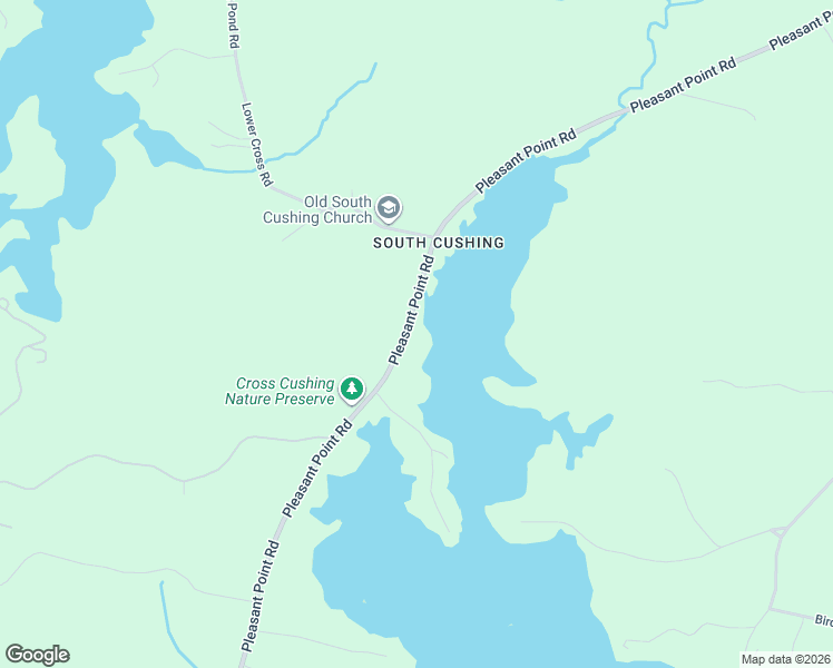 map of restaurants, bars, coffee shops, grocery stores, and more near 576 Pleasant Point Road in Cushing