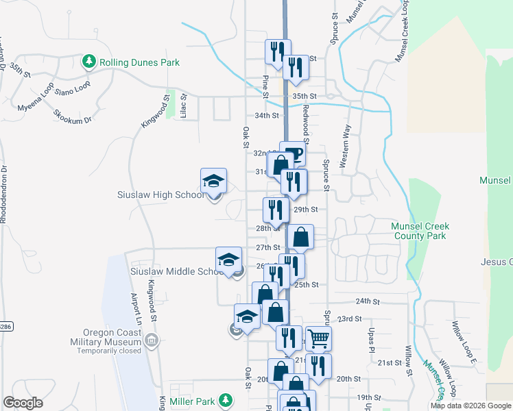map of restaurants, bars, coffee shops, grocery stores, and more near in Florence