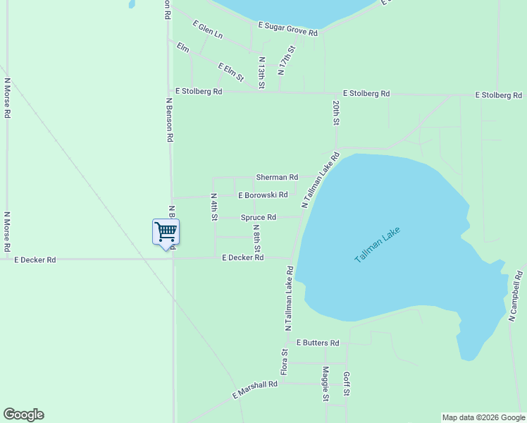 map of restaurants, bars, coffee shops, grocery stores, and more near 2066 North 8th Street in Fountain