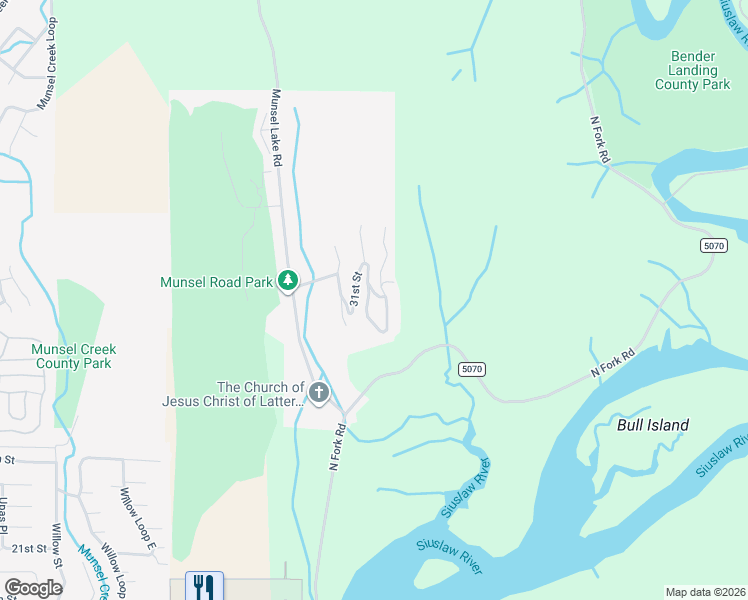 map of restaurants, bars, coffee shops, grocery stores, and more near 3520 Ocean View Drive in Florence