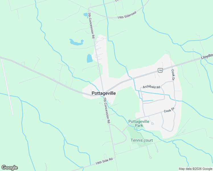 map of restaurants, bars, coffee shops, grocery stores, and more near 16305 Concession Road 7 in Kettleby
